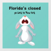 Grappige Florida New York Raamsticker (Vel)