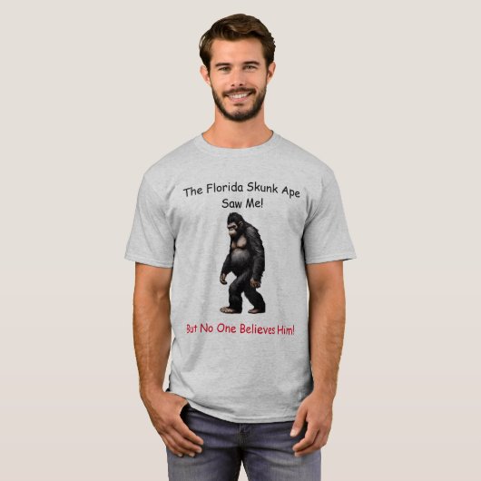 Grappige Florida Skunk Ape T-shirt (Voorkant volledig)