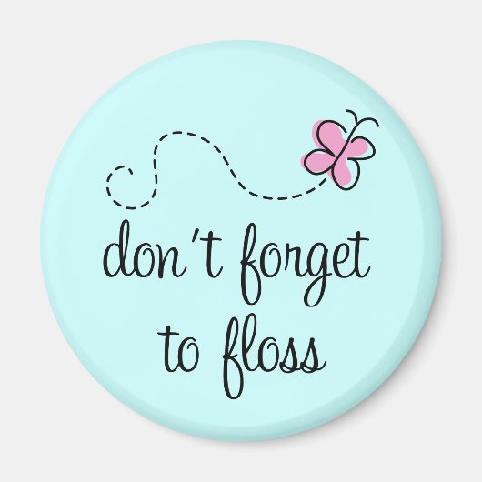 Grappige Floss Dental Hygiënist Magnet (Voorkant)
