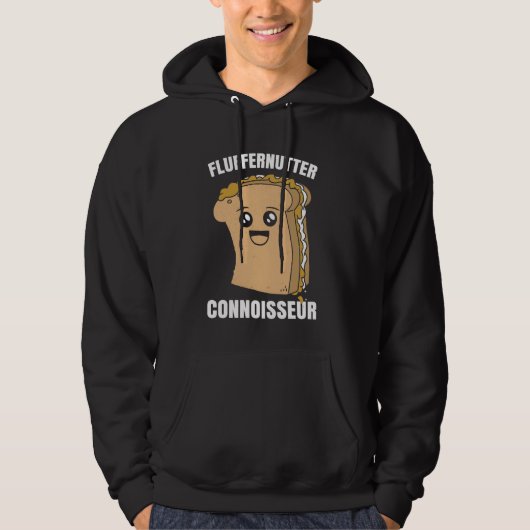 Grappige Fluffernutter kenner pindakaas Mars Hoodie (Voorkant)