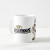 Grappige Fluffy Kip “Wat Denk Je?” Koffiemok (Voorkant links)