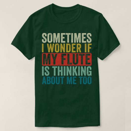 Grappige Fluit Retro Fluitist Ontwerp T-shirt (Design voorkant)