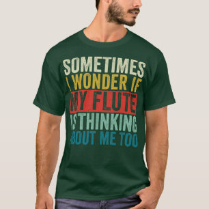 Grappige Fluit Retro Fluitist Ontwerp T-shirt