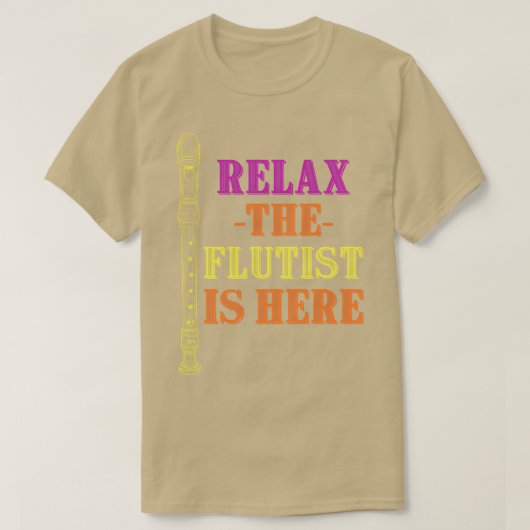 Grappige fluitist citaat muziek geschenk fluit t-shirt (Design voorkant)