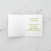 GRAPPIGE FLUSHED-FACED BIRD / VERLATE VERJAARDAG K KAART (Binnen)