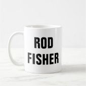 Grappige Fly Fishing Quotes van Rod Fisher Koffiemok (Links)