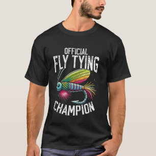 Grappige Fly Tring Forel Vissen Fly Gieten Droge F T-shirt
