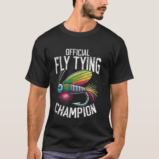 Grappige Fly Tring Forel Vissen Fly Gieten Droge F T-shirt (Voorkant)