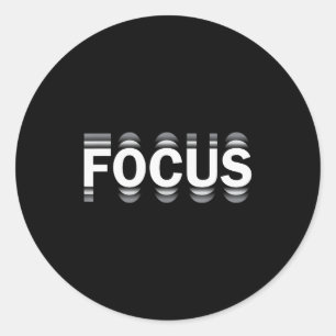 Grappige Focus Humor Grappige Humoristische Spreuk Ronde Sticker
