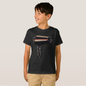 Grappige föhn grafische kostuum t-shirt (Voorkant volledig)