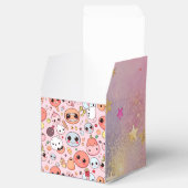 Grappige Foodie monsters gezichten Bedankdoosjes (Geopend)