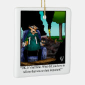 Grappige Football Fan Humor Keramisch Ornament (Rechts)