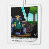 Grappige Football Fan Humor Keramisch Ornament (Links)