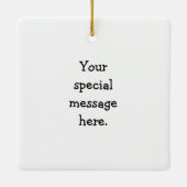 Grappige Football Fan Humor Keramisch Ornament (Achterkant)