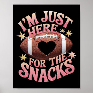 Grappige Football Shirt vrouwen Ik ben hier alleen Poster