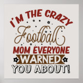 grappige footballs mama poster (Voorkant)