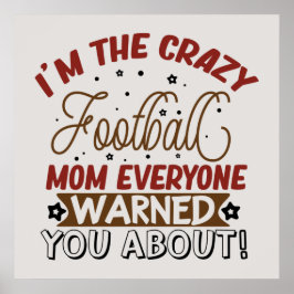 grappige footballs mama poster