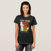 Grappige Forelvissen Retro T-shirt (Voorkant volledig)