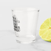 Grappige forensisch expert vingerafdruk shot glas (Rechts)