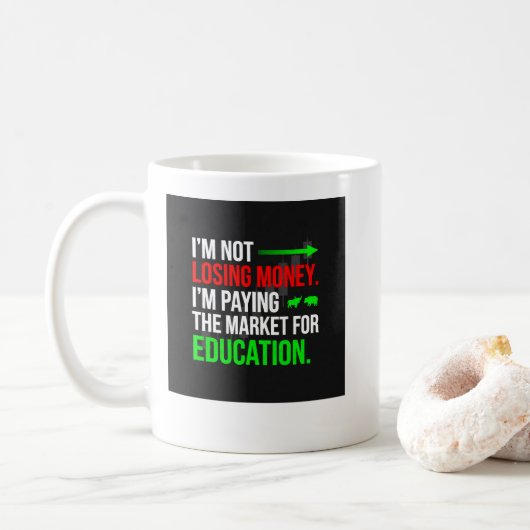 grappige forex handelsmokken koffiemok (Met donut)