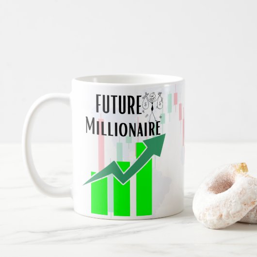 grappige forex handelsmokken koffiemok (Met donut)