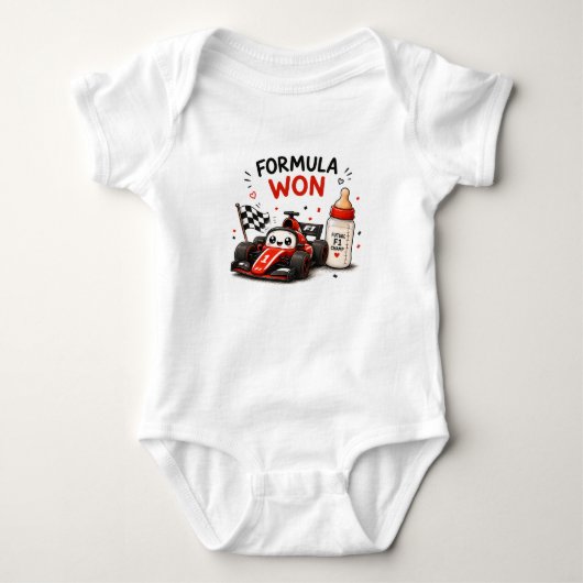 Grappige Formule 1 Baby- en Peuterbody Romper (Voorkant)