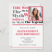 Grappige foto 42e verjaardag uitnodiging Contempor (Voorkant)