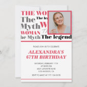 Grappige foto 67e verjaardag uitnodiging Contempor (Voorkant)