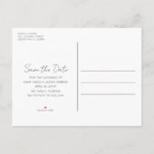 Grappige foto bruiloft budget Opslaan van de datum Aankondigingskaart (Achterkant)