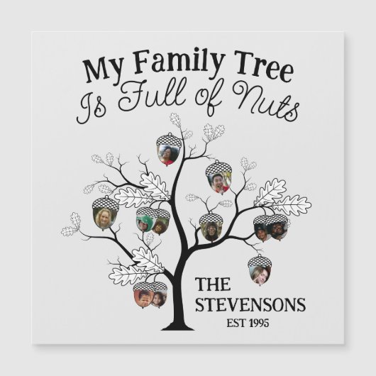 Grappige foto Family Tree is vol met noten kerst (Voorkant)