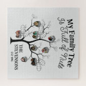 Grappige foto Family Tree is vol met noten kerst Legpuzzel (Horizontaal)