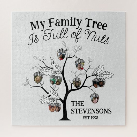 Grappige foto Family Tree is vol met noten kerst Legpuzzel (Verticaal)