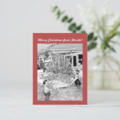 Grappige  foto Florida Christmas Briefkaart (Staand voorkant)