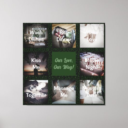 Grappige foto gepersonaliseerde geschenken voor ma canvas afdruk (Voorkant)