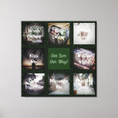 Grappige foto gepersonaliseerde geschenken voor ma canvas afdruk (Voorkant)