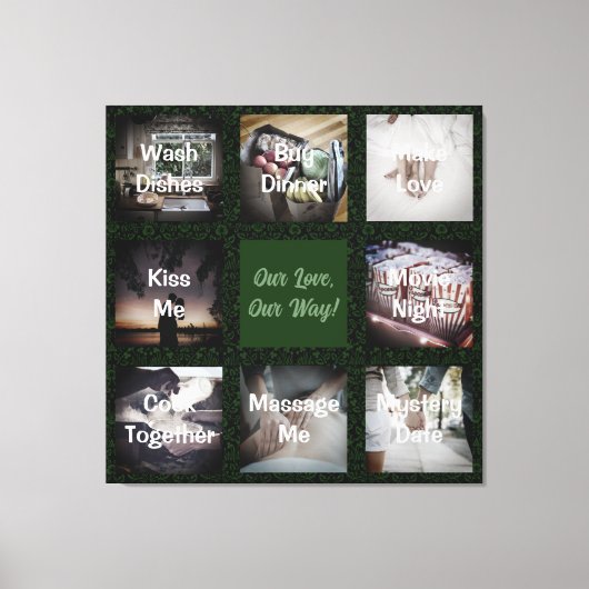 Grappige foto gepersonaliseerde geschenken voor ma canvas afdruk (Voorkant)