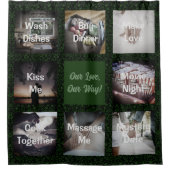 Grappige foto gepersonaliseerde geschenken voor ma douchegordijn (Voorkant)