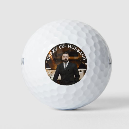 Grappige Foto Golfballen van Ex-Man (Voorkant)