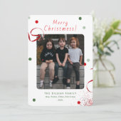 Grappige foto Kerstkaart Vrolijk Kerstfeest (Staand voorkant)