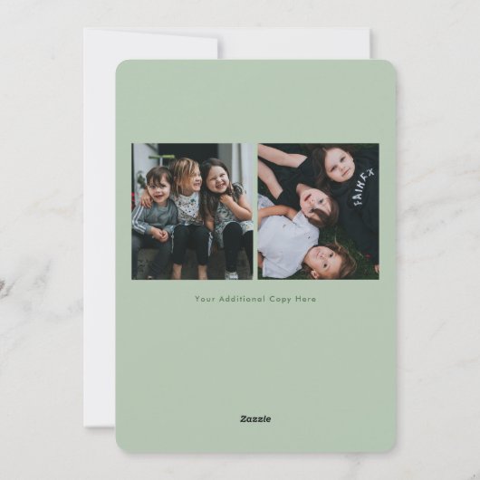 Grappige foto Kerstkaart Vrolijk Kerstfeest (Achterkant)