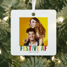 Grappige foto Kerstmis Feestelijke AF