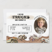 Grappige Foto Monster Truck Verjaardag Kaart (Voorkant)