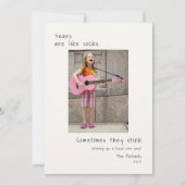 Grappige foto nieuwjaar  feestdagenkaart (Voorkant)