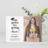 Grappige foto Pet Gown Het gaat naar beneden Afstu Kaart (Staand voorkant)