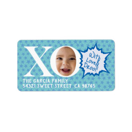 Grappige foto Retouradres Label met bericht