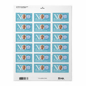 Grappige foto Retouradres Label met bericht (Full Sheet)