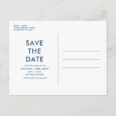 Grappige Foto Strand Bruiloft Save the Date Aankondigingskaart (Achterkant)