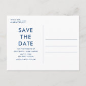 Grappige Foto Strand Wedding Key West Save the Dat Aankondigingskaart (Achterkant)