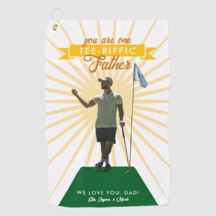 Grappige foto T-shirt-riffic Vaderdag Golfhanddoek