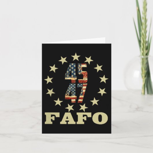 Grappige foto van Fafo Trump Kaart (Voorkant)